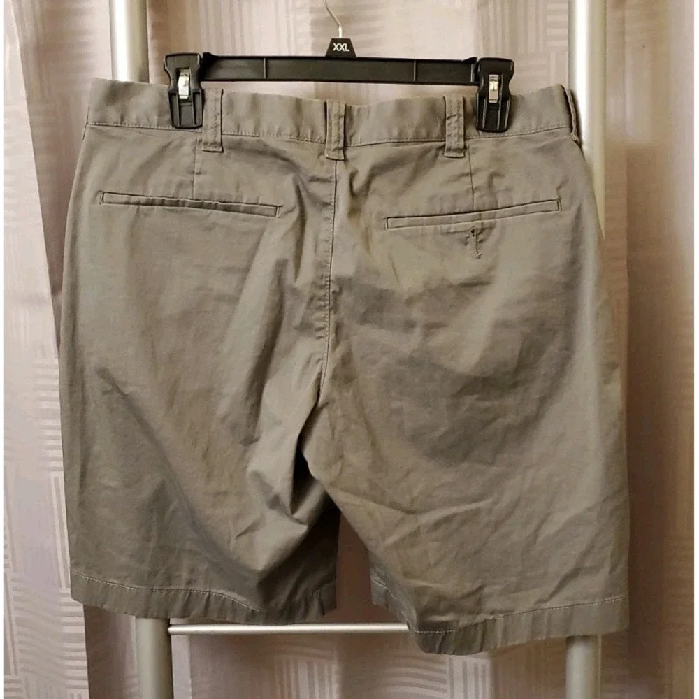 J Crew Chino‎ Shorts Mens 31 Gray Cotton Stretch Flat Front Preppy 9